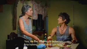 Actress Jackie Torres and actor Oscar Jaenada in a scene from the movie "After Words"